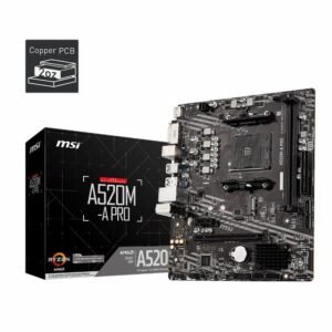 MOTHERBOARD MSI A520M-A PRO AM4 DDR4